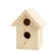 CousinDIY Unfinished Wood Birdhouse 3.25"x2.75"x4"-Double Hole